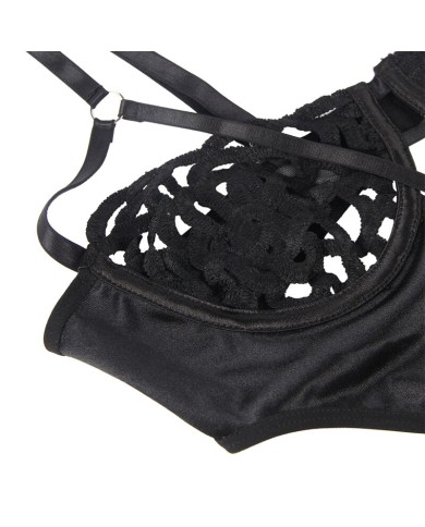 SUBBLIME - 954055 BODY SEXY EN DENTELLE NOIR S/M