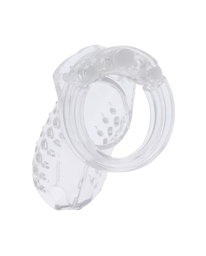 HIDDEN DESIRE - EXTREME CAGE DE CHASTETÉ EN ACRYLIQUE RÉGLABLE TRANSPARENT