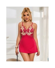 SUBBLIME - 954130 BABYDOLL À MOTIF FLORAL ROUGE L/XL