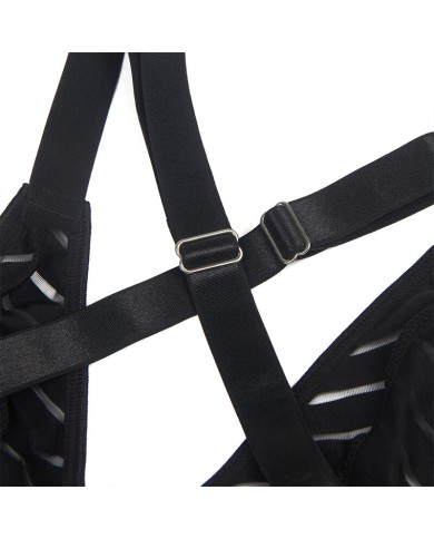 SUBBLIME - 954154 BODY AVEC PORTE-JARRETELLES NOIR L/XL