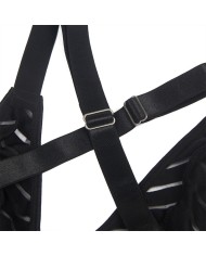 SUBBLIME - 954154 BODY AVEC PORTE-JARRETELLES NOIR L/XL