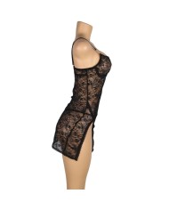 SUBBLIME - 954185 BABYDOLL EN DENTELLE À BRETELLES RÉGLABLES NOIRE S/M
