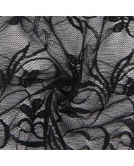 SUBBLIME - 954185 BABYDOLL EN DENTELLE À BRETELLES RÉGLABLES NOIRE S/M