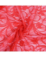 SUBBLIME - 954215 BABYDOLL EN DENTELLE À BRETELLES RÉGLABLES ROUGE L/XL