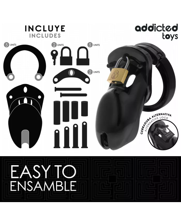 ADDICTED TOYS LOCKED - CAGE À PÉNIS INTERDITE 10 CM ADDICTED TOYS LOCKED - CAGE À PÉNIS INTERDITE 10 CM