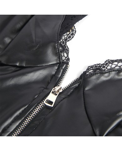 SUBBLIME - 955465 CORPS À FERMETURE ÉCLAIR EN CUIR NOIR L/XL