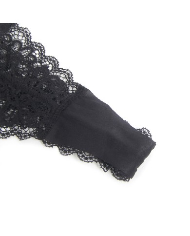 SUBBLIME - 955465 CORPS À FERMETURE ÉCLAIR EN CUIR NOIR L/XL