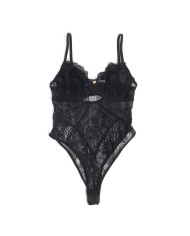 SUBBLIME - 955625 BODY EN DENTELLE AVEC FERMETURE EN BAS NOIR L/XL