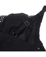 SUBBLIME - 955625 BODY EN DENTELLE AVEC FERMETURE EN BAS NOIR L/XL