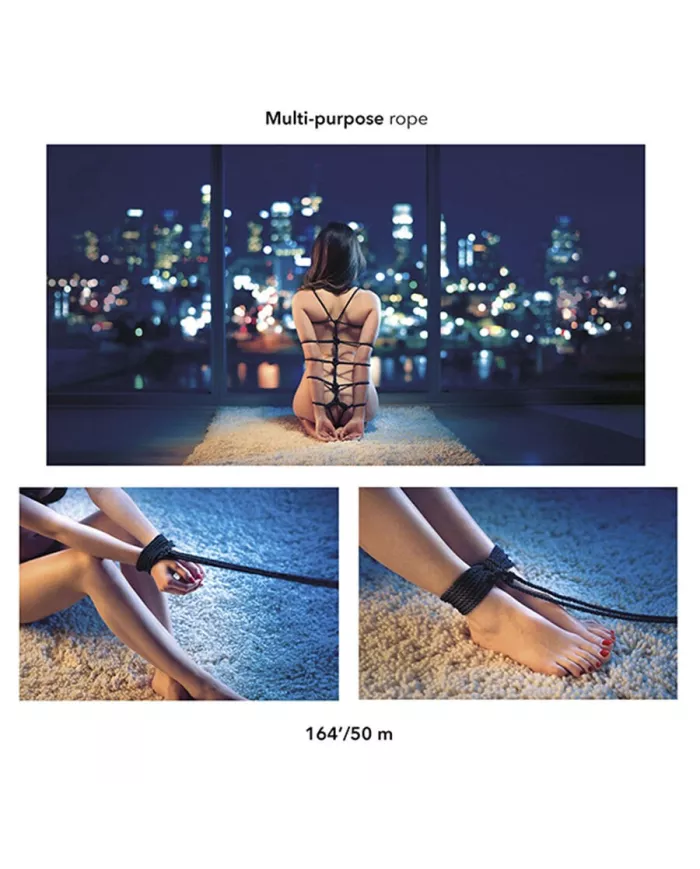 CALEXOTICS - SCANDAL CORDE BDSM NOIRE 50 M CALEXOTICS - SCANDAL CORDE BDSM NOIRE 50 M