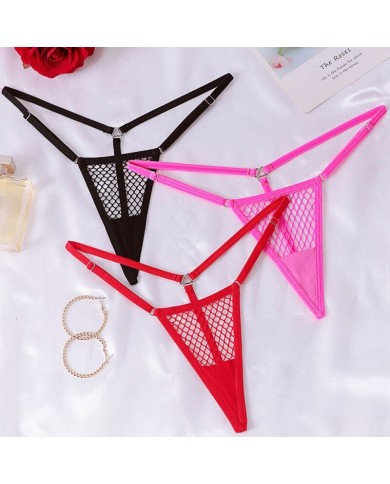 CHILIROSE - CR 4856 MICRO STRING RÉSILLE ROUGE S/M