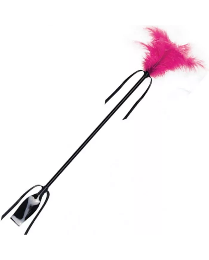 SECRETPLAY - FOUET & FEATHER NOIR ET FUCHSIA SECRETPLAY - FOUET & FEATHER NOIR ET FUCHSIA