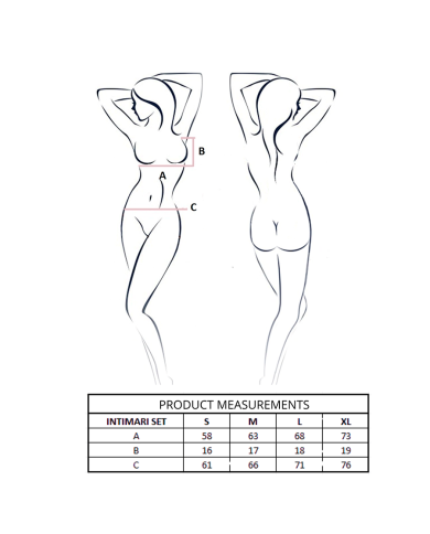 PASSION - ENSEMBLE SOUTIEN-GORGE + CULOTTE INTIMARI NOIR S/M