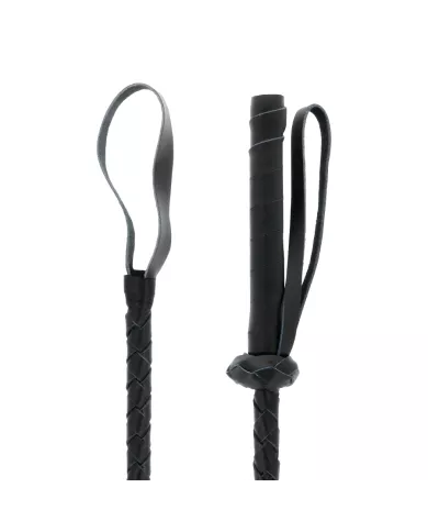 DARKNESS - FOUET BDSM FÉTICHISTE EN CUIR 60CM