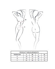 PASSION - ENSEMBLE SOUTIEN-GORGE + STRING TIVOLEA VIOLET L/XL