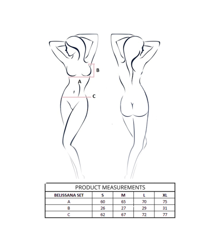 PASSION - ENSEMBLE SOUTIEN-GORGE + STRING BELISSANA VIOLET S/M