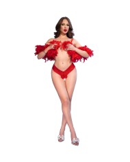 CHILIROSE - CR 4885 STRING NOIR À ENTREJAMBE OUVERTE S