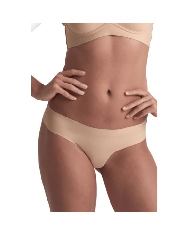 BYE-BRA - PACK 2 TANGAS INVISIBLES BEIGE Y NEGRO TALLA S