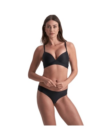 BYE-BRA - PACK 2 TANGAS INVISIBLES BEIGE Y NEGRO TALLA S