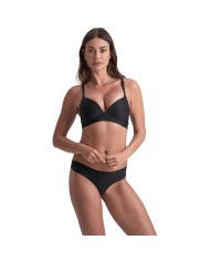 BYE-BRA - PACK 2 TANGAS INVISIBLES BEIGE Y NEGRO TALLA S
