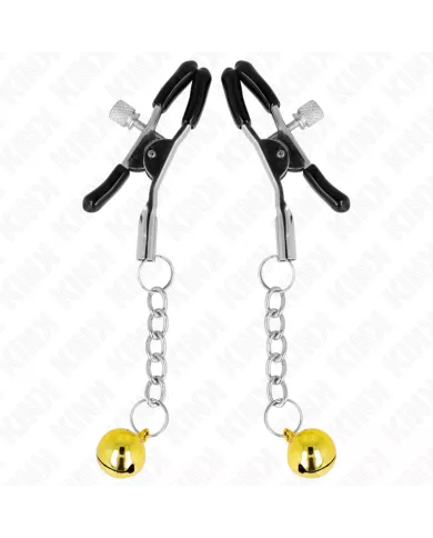 KINK - PINCES À METON PENDENTIF JINGLE BELL OR 6 CM