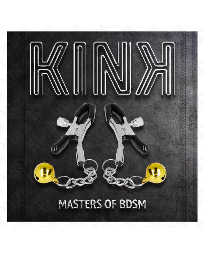 KINK - PINCES À METON PENDENTIF JINGLE BELL OR 6 CM