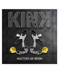 KINK - PINCES À METON PENDENTIF JINGLE BELL OR 6 CM