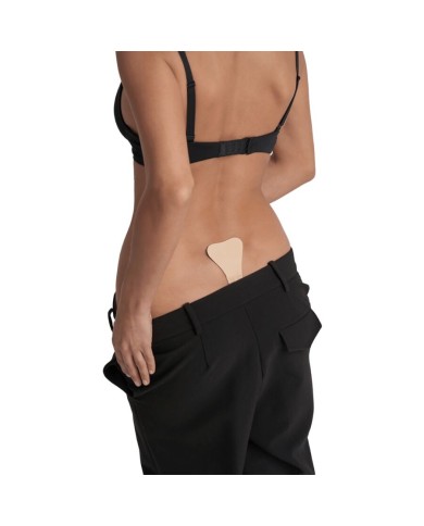 BYE-BRA - TANGA ADHESIVO BEIGE TALLA ÚNICA