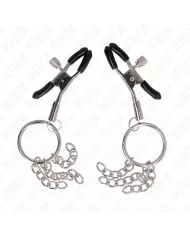 KINK - PINCE A METON O RING ET PETITE CHAINE ARGENT 6 CM