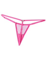 CHILIROSE - CR 4856 MICRO STRING RÉSILLE ROUGE S/M