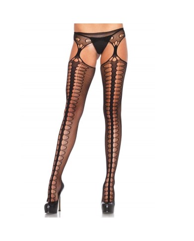 LEG AVENUE - COLLANT AVEC JARRATIÈRE EXCLUSIVE NOIR