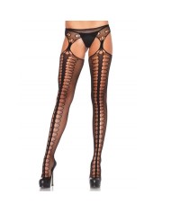 LEG AVENUE - COLLANT AVEC JARRATIÈRE EXCLUSIVE NOIR