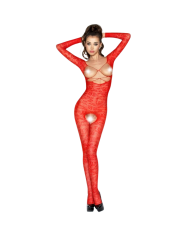 PASSION - FEMME BS031 BODYSTOCKING ROUGE TAILLE UNIQUE