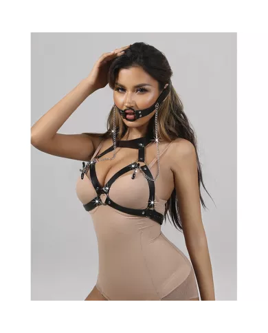 SUBBLIME - 953720 PINCES À SEINS EN CUIR BONDAGE NOIRES TAILLE UNIQUE SUBBLIME - 953720 PINCES À SEINS EN CUIR BONDAGE NOIRES TAILLE UNIQUE
