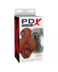 PDX PLUS - MASTURBATEUR DOUBLE MARRON CHOISISSEZ VOTRE PLAISIR PDX PLUS - MASTURBATEUR DOUBLE MARRON CHOISISSEZ VOTRE PLAISIR