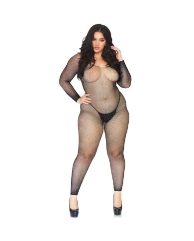 LEG AVENUE - BAS DE CORPS EN FILET CRISTALLISÉ LEG AVENUE - 1X-2X