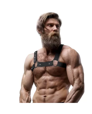 FETISH SUBMISSIVE ATTITUDE - HARNAIS DE SPORT RÉGLABLE EN NÉOPRÈNE POUR HOMMES FETISH SUBMISSIVE ATTITUDE - HARNAIS DE SPORT RÉGLABLE EN NÉOPRÈNE POUR HOMMES