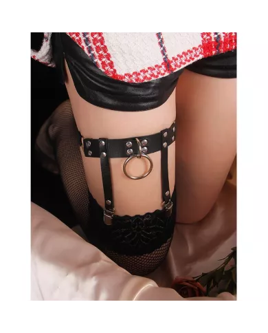 SUBBLIME - 953744 JARRETELLE PUNK EN CUIR AJUSTABLE NOIR TAILLE UNIQUE SUBBLIME - 953744 JARRETELLE PUNK EN CUIR AJUSTABLE NOIR TAILLE UNIQUE