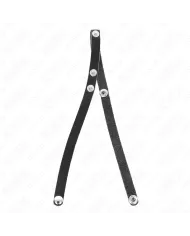 KINK - ANNEAU PÉNIS EN CUIR AVEC FERMETURE À PRESSION 39 X 1 CM