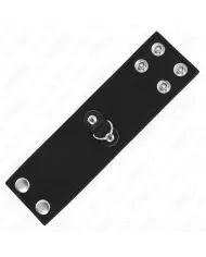 KINK - ANNEAU PÉNIS EN CUIR AVEC FERMETURE À PRESSION 18 X 5 CM