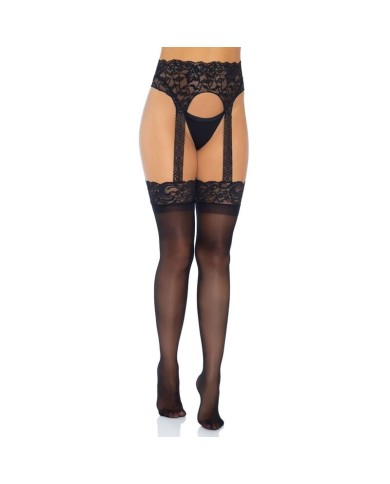 LEG AVENUE - BAS JARRETELLES OPAQUE TAILLE UNIQUE