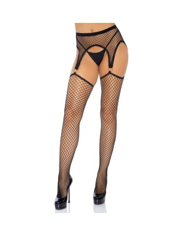 LEG AVENUE - INDUSTRIAL BAS NET AVEC JOINT O ATTACHÉ JARRATIÈRE TAILLE UNIQUE