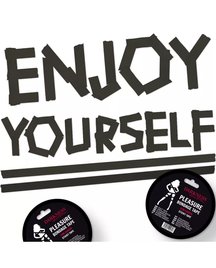 DARKNESS - RUBAN ADHÉSIF BONDAGE NOIR 15M