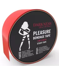 DARKNESS - RUBAN ADHÉSIF BONDAGE ROUGE 15M DARKNESS - RUBAN ADHÉSIF BONDAGE ROUGE 15M