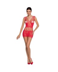 PASSION - FEMME BS090 BODYSTOCKING ROUGE TAILLE UNIQUE