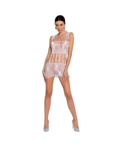 PASSION - FEMME BS090 BODYSTOCKING BLANC TAILLE UNIQUE