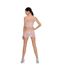 PASSION - FEMME BS090 BODYSTOCKING BLANC TAILLE UNIQUE