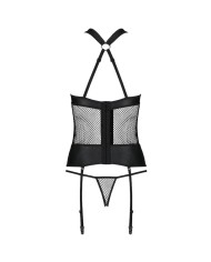 PASSION - AMANDA CORSET EN CUIR ÉCOLOGIQUE S/M