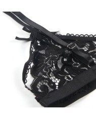 SUBBLIME - SET ENSEMBLE TROIS PIÈCES SOUTIEN-GORGE + PORTE-JARRETELLE + STRING S/M