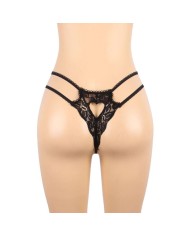 SUBBLIME - SET ENSEMBLE TROIS PIÈCES SOUTIEN-GORGE + PORTE-JARRETELLE + STRING S/M
